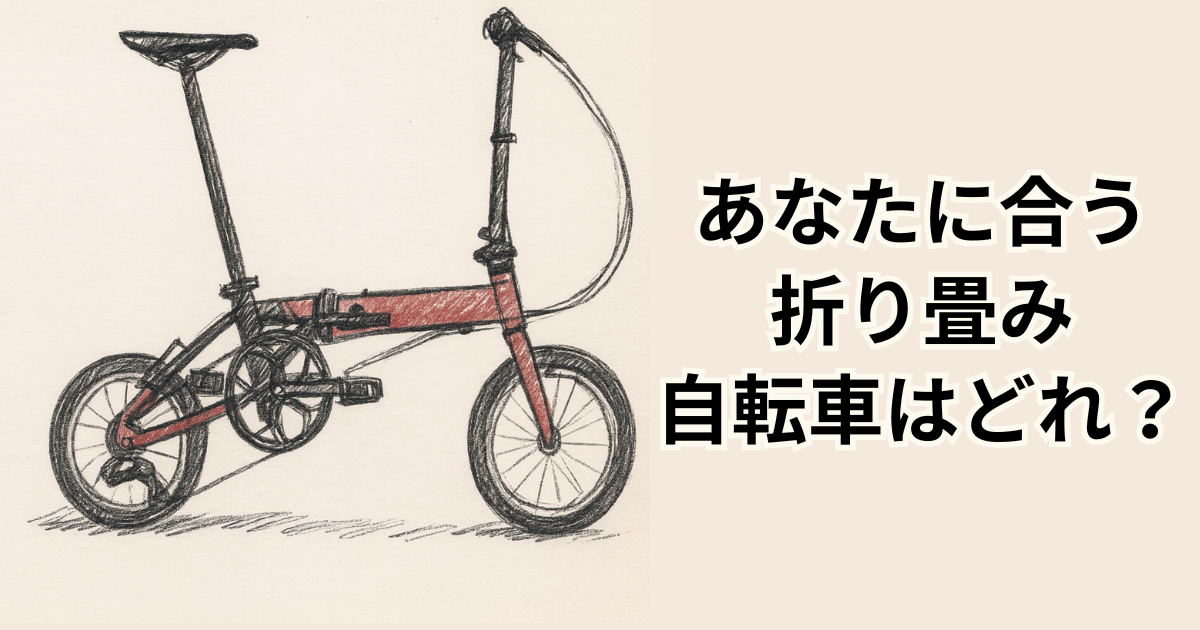 あなたに合う折り畳み自転車はどれ？