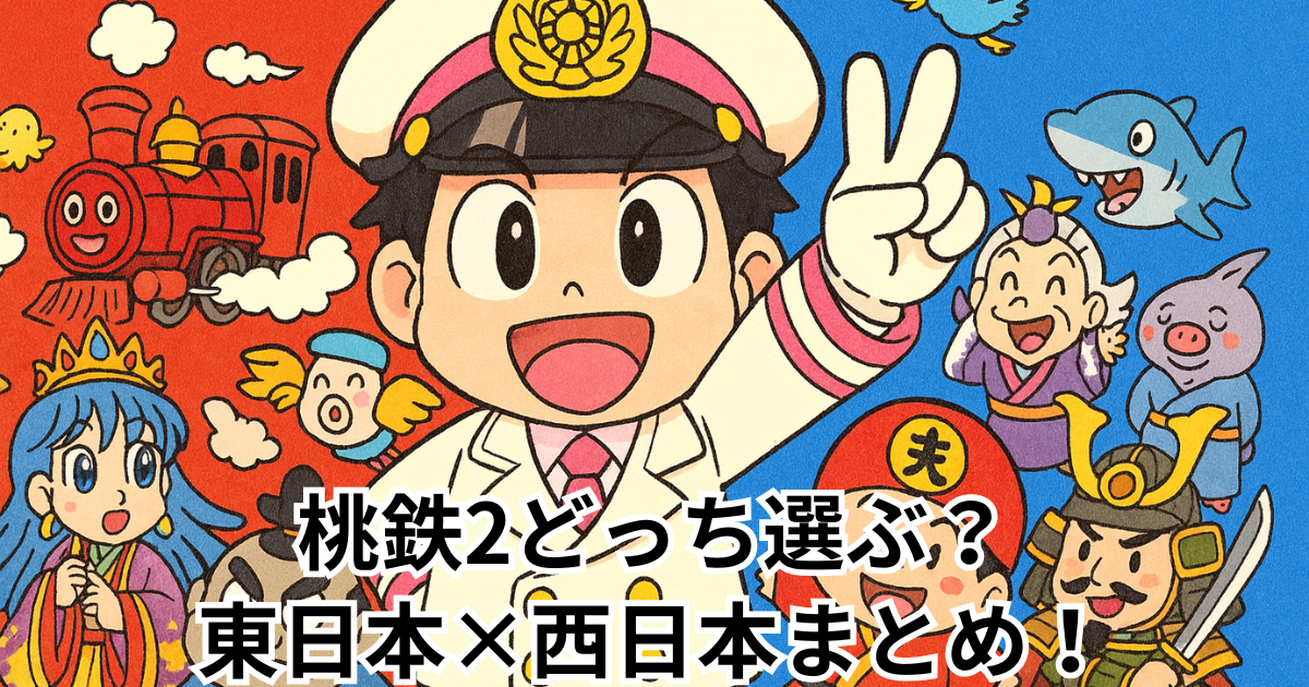 桃鉄2どっち選ぶ？東日本×西日本まとめ！