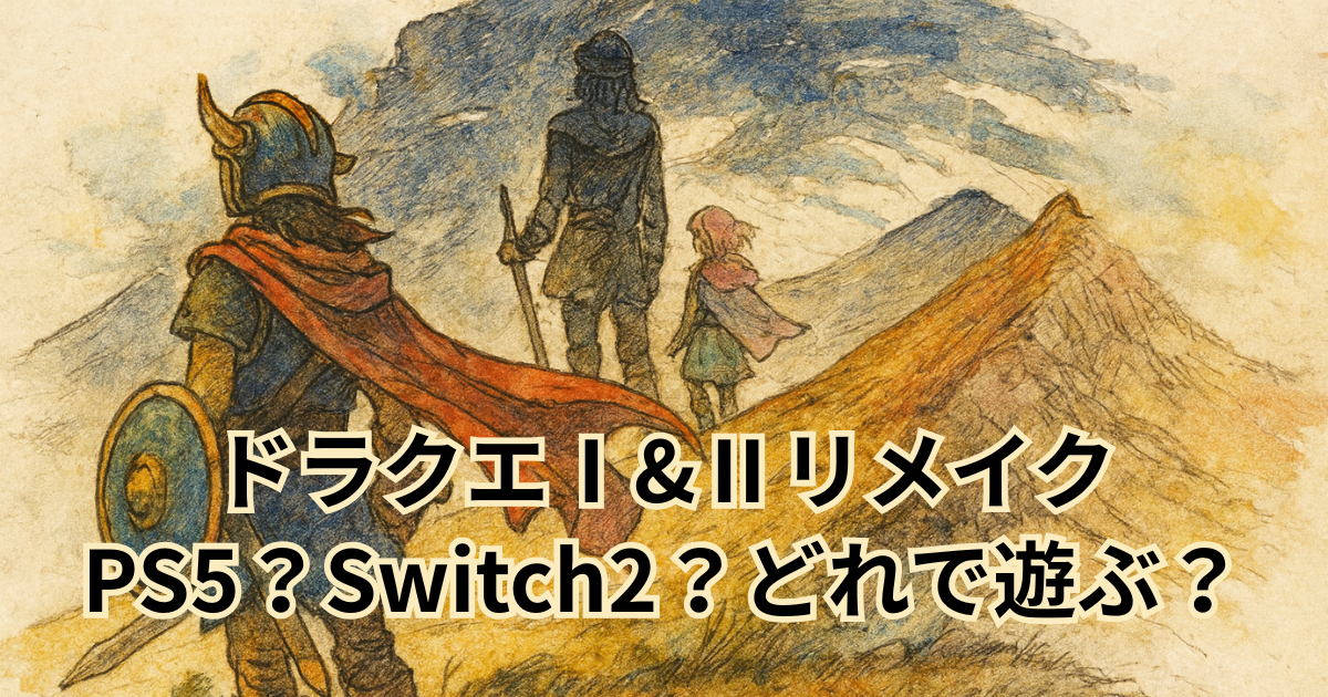 ドラクエⅠ&Ⅱリメイク PS5？Switch2？どれで遊ぶ？