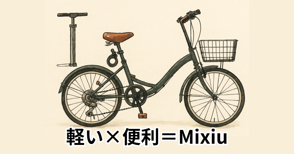 軽い×便利＝Mixiu