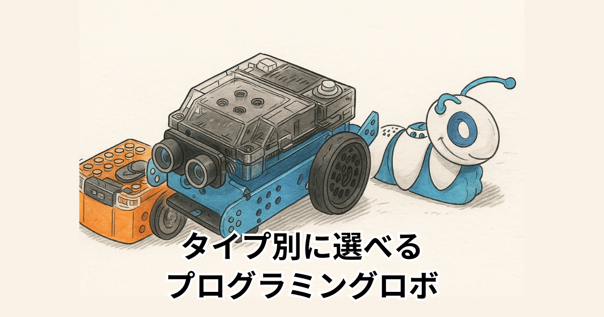 タイプ別に選べる プログラミングロボ