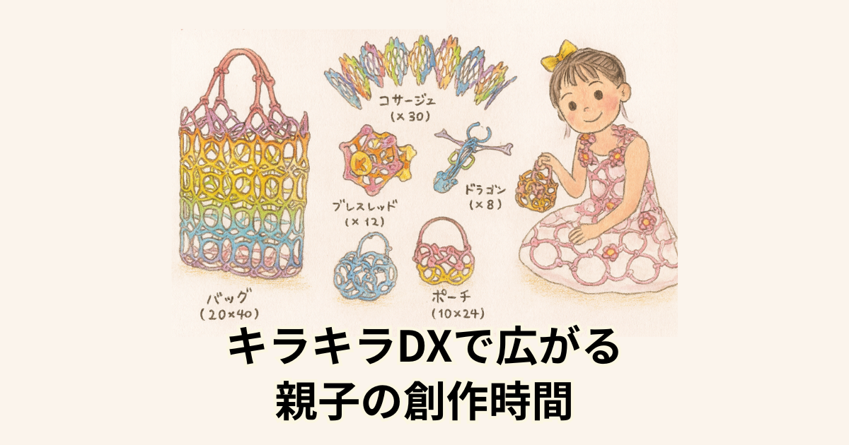 キラキラDXで広がる 親子の創作時間