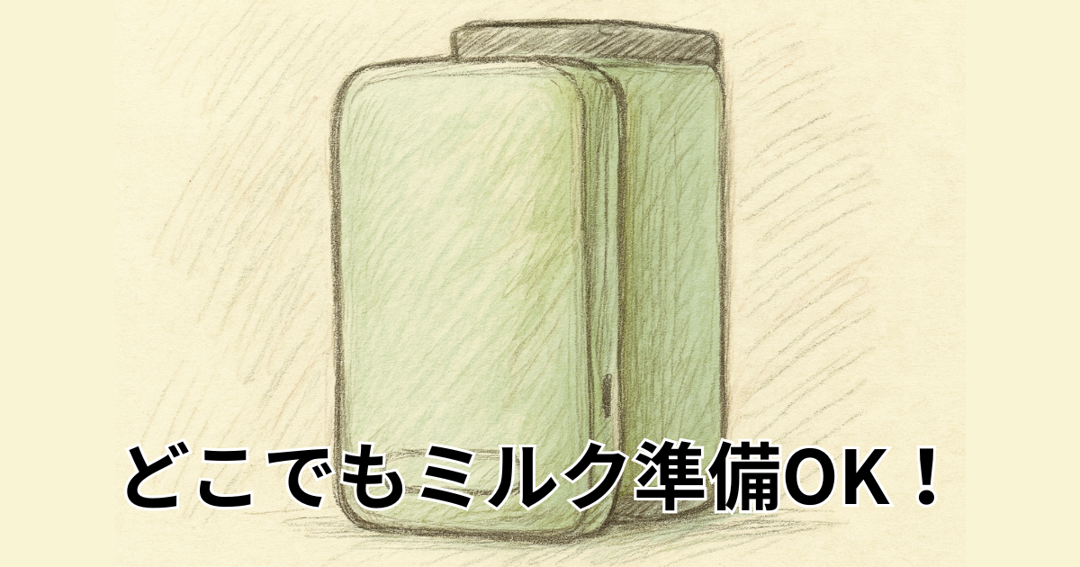 どこでもミルク準備OK！