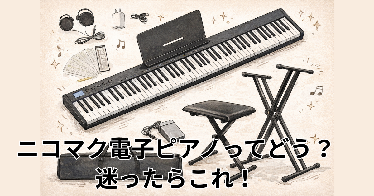 ニコマク電子ピアノってどう？迷ったらこれ！