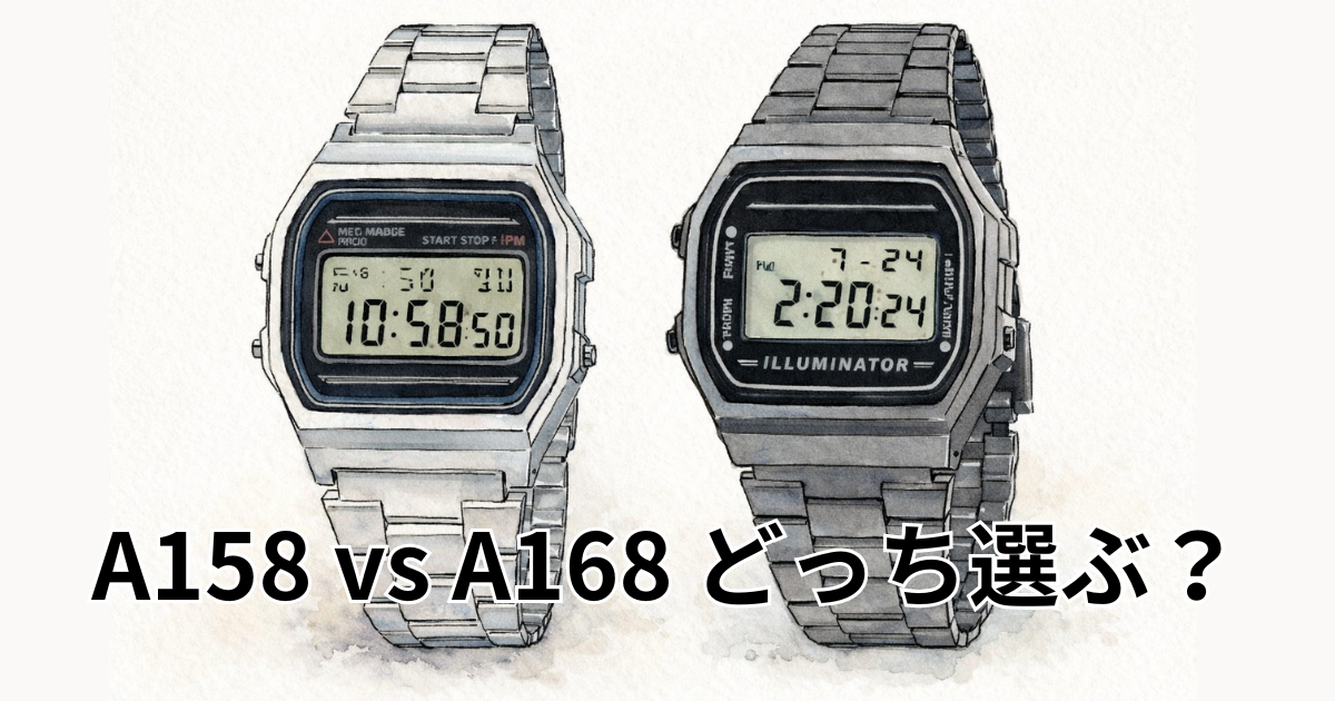 A158 vs A168 どっち選ぶ？