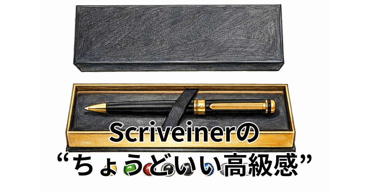 Scriveinerの“ちょうどいい高級感”
