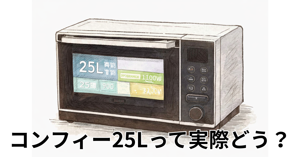 コンフィー25Lって実際どう？