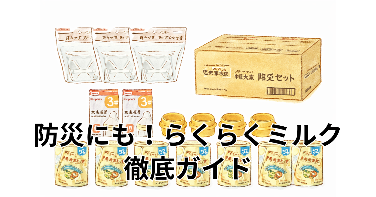 防災にも！らくらくミルク徹底ガイド