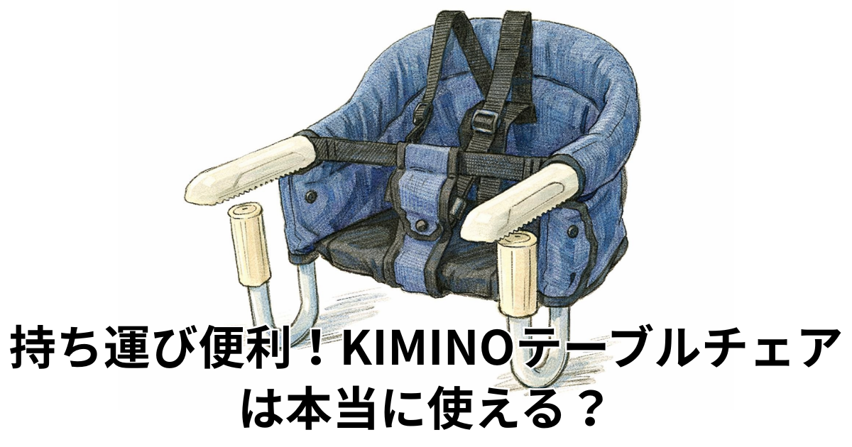 持ち運び便利！KIMINOテーブルチェアは本当に使える？