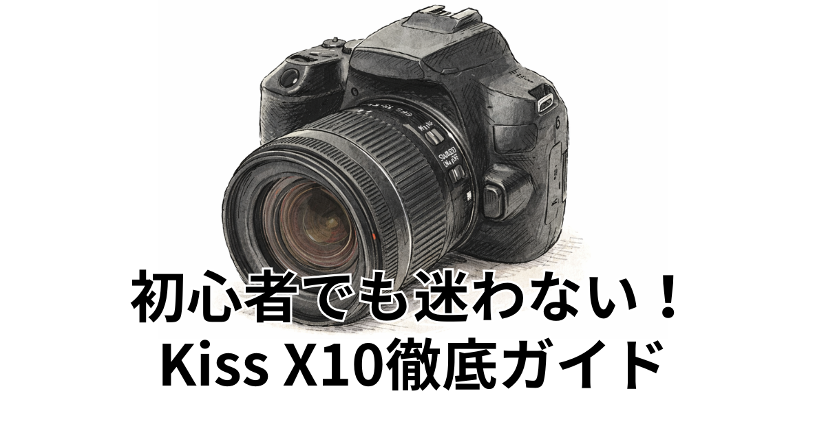 初心者でも迷わない！Kiss X10徹底ガイド