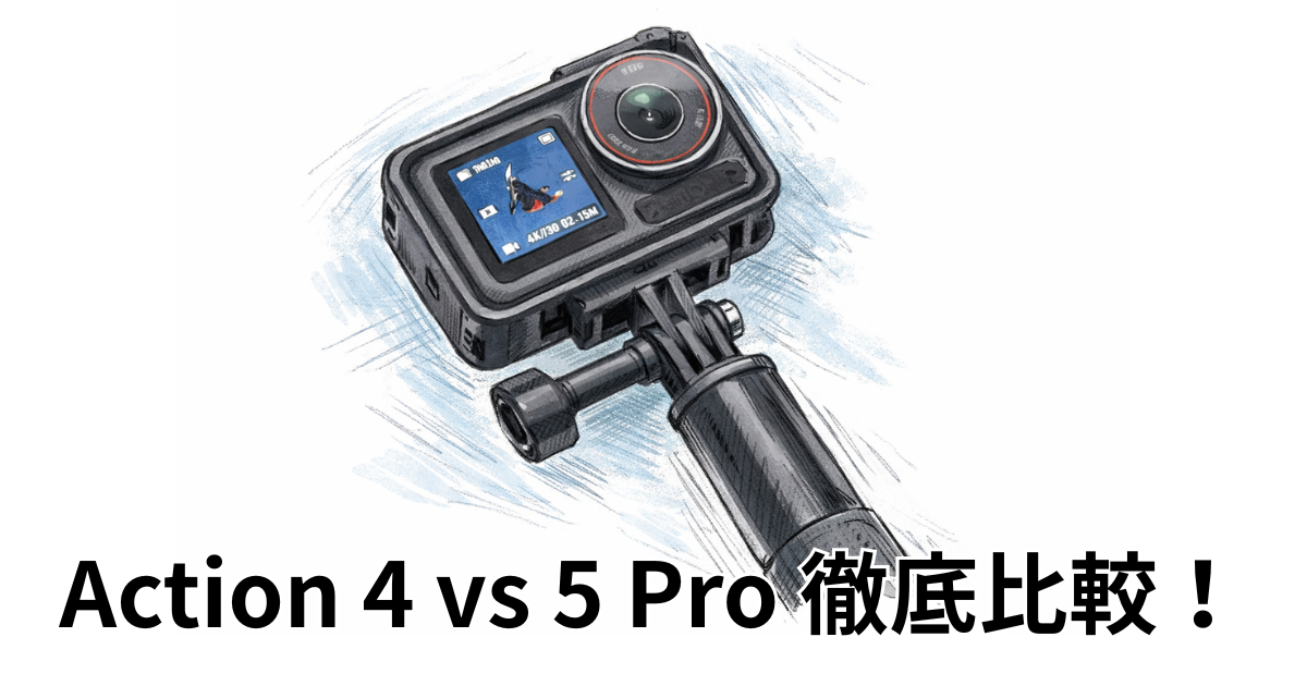 Action 4 vs 5 Pro 徹底比較！
