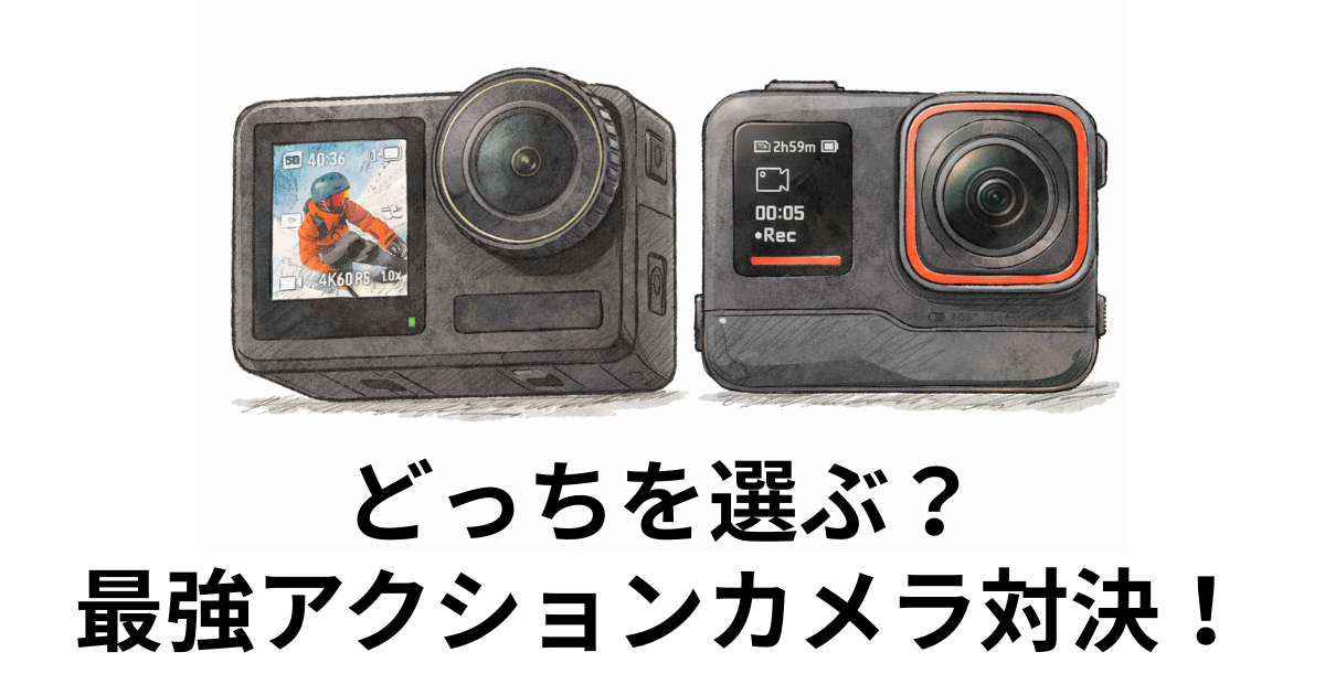どっちを選ぶ？最強アクションカメラ対決！
