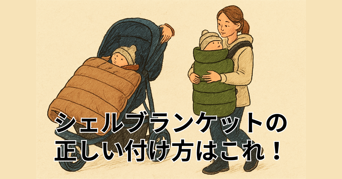 シェルブランケットの正しい付け方はこれ！