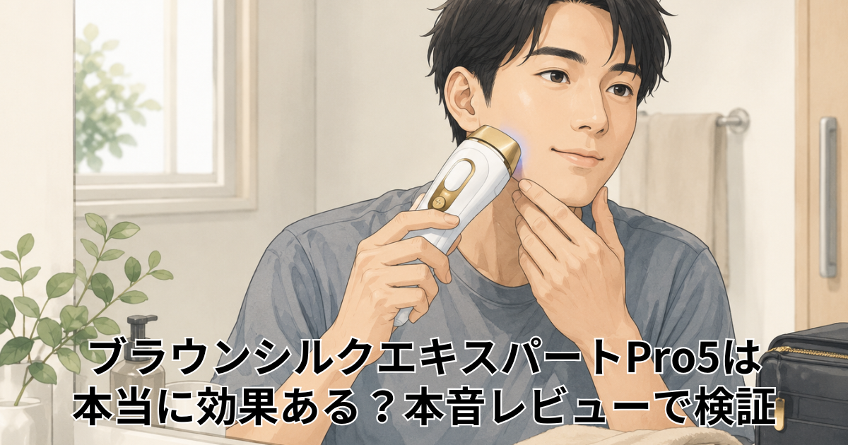 ブラウンシルクエキスパートPro5は 本当に効果ある？本音レビューで検証